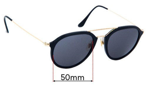  Sunglass Fix Replacement Lenses for Ray Ban RB4253 - 50mm Wide 