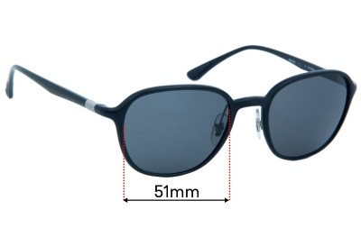 Ray Ban RB4341 Replacement Lenses 51mm wide 