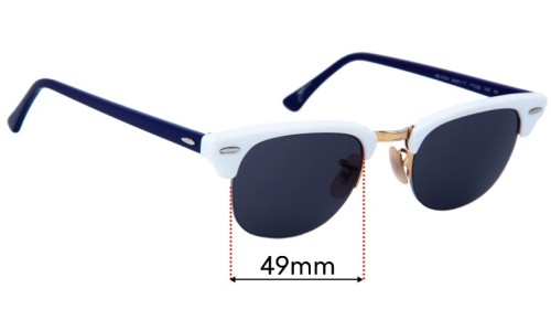 Ray Ban RB4354 Replacement Lenses 49mm wide 