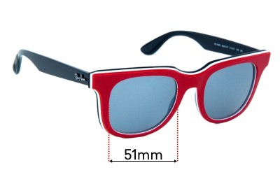 Ray Ban RB4368 Replacement Lenses 51mm wide 