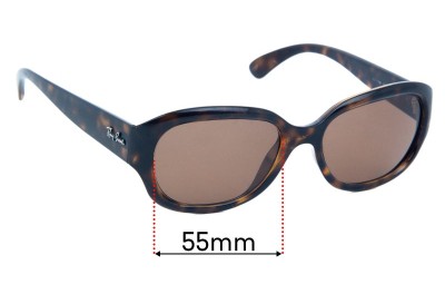 Ray Ban RB 1108 Replacement Lenses 55mm wide 