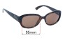 Sunglass Fix Replacement Lenses for Ray Ban RB 1108 - 55mm Wide 
