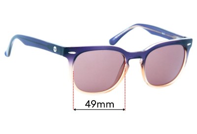 Roxy Sun Rx 14 Replacement Lenses 49mm wide 