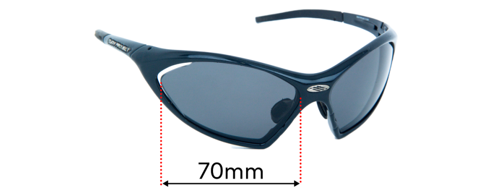 Sunglass Fix Replacement Lenses for Rudy Project T-Lock - 70mm Wide