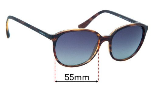 Sunglass Hut HU 2003 Ersatzlinsen 55mm wide 