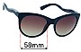 Sunglass Fix Replacement Lenses for Serengeti Valentina - 58mm Wide 