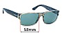 Sunglass Fix Lentes de Repuesto para Tom Ford Mason TF445 - 58mm Wide 