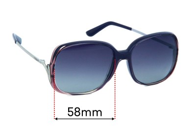 Vogue  VO2724-SB  Replacement Lenses 58mm wide 