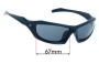 Sunglass Fix Lentes de Repuesto para Wiley X Burner - 67mm Wide 