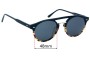Sunglass Fix Replacement Lenses for Bailey Nelson  Ward - 48mm Wide 
