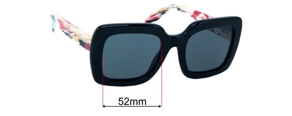 Sunglass Fix Replacement Lenses for Burberry B 4284 - 52mm Wide