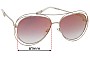 Sunglass Fix Replacement Lenses for Chloe CE 134S - 61mm Wide 