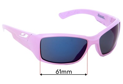 Julbo Whoops Replacement Lenses 61mm wide 