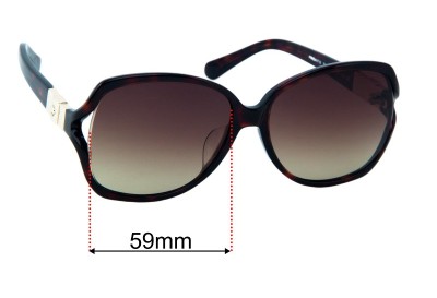 Kate Spade Frida/F/S Replacement Lenses 59mm wide 