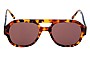Lu Goldie Ruby Sunglasses Replacement Lenses 54mm Wide - Front View 