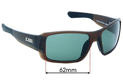 LXD Pacific Replacement Lenses 62mm wide 