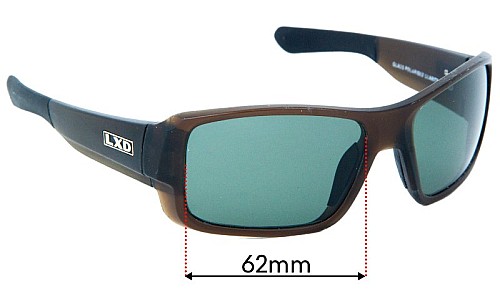 LXD Pacific Replacement Lenses 62mm wide 
