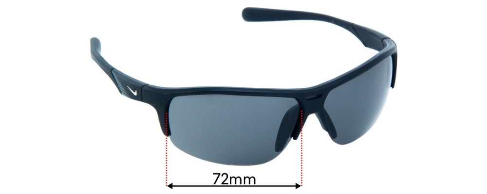 Sunglass Fix Replacement Lenses for Nike  EVO799 Run X2 - 72mm Wide