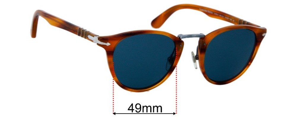 Sunglass Fix Replacement Lenses for Persol 3108-S - 49mm Wide