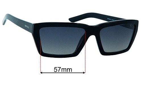 Prada SPR04V Lentilles de Remplacement 57mm wide 