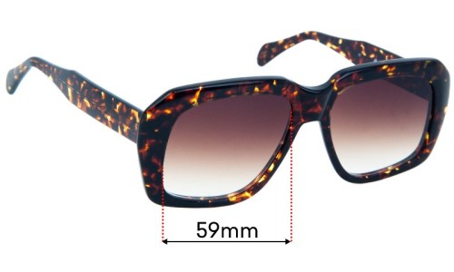 Preciosa 940 Lentilles de Remplacement 59mm wide 
