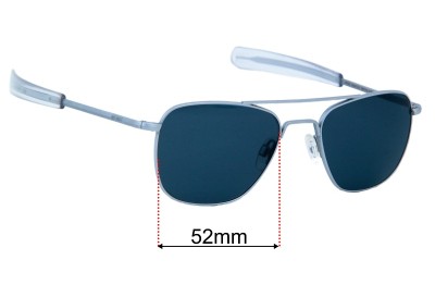 Randolph Engineering AF038 Replacement Lenses 52mm wide 