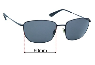 Ray Ban RB3653 Replacement Lenses 60mm wide 