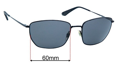 Ray Ban RB3653 Replacement Lenses 60mm wide 