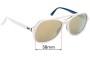Sunglass Fix Lentes de Repuesto para Ray-Ban RB4357 Powderhorn - 58mm Wide 