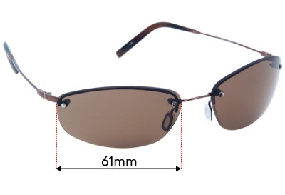 Tommy Bahama TB90SP Replacement Lenses 61mm wide 