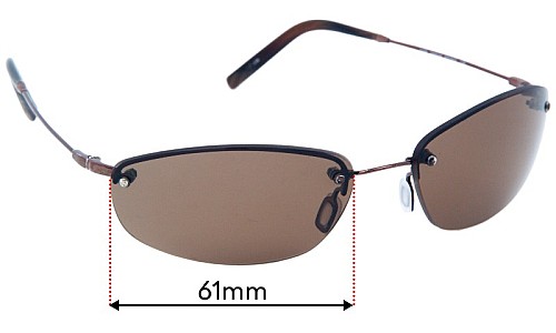 Tommy Bahama TB90SP Replacement Lenses 61mm wide 