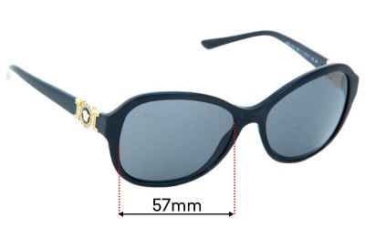 Versace MOD 4262 Replacement Lenses 57mm wide 