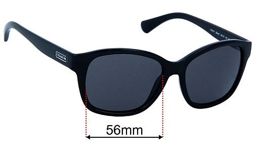Coach HC8069 Topenga Sunglasses Replacement Lenses 
