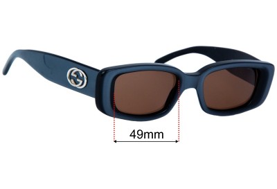 Gucci GG2409/S Replacement Lenses 49mm wide 