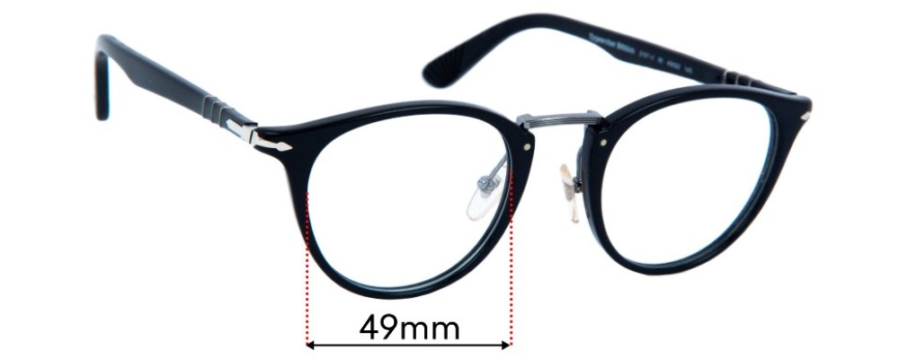 Sunglass Fix Replacement Lenses for Persol 3107-V - 49mm Wide