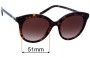 Sunglass Fix Replacement Lenses for Prada SPR 02Y - 51mm Wide 