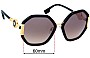 Sunglass Fix Replacement Lenses for Versace MOD 4413 - 60mm Wide 