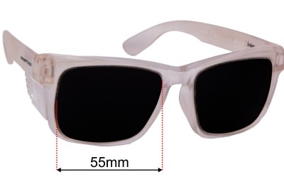 Sunglass Fix Replacement Lenses for Frontside Pro Choice - 55mm Wide 