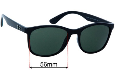 Ray-Ban RB4374 Verres de Remplacement 56mm wide 