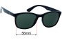 Sunglass Fix Replacement Lenses for Ray Ban RB4374 - 56mm Wide 