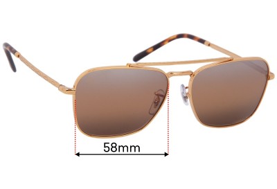 Ray Ban RB3636 New Caravan Replacement Lenses 58mm wide 