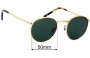 Sunglass Fix Replacement Lenses for Ray Ban RB3637 New Round - 50mm Wide 