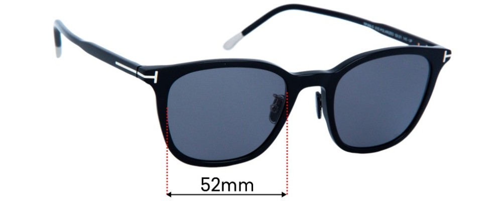 Replacement Lenses for Tom Ford TF956-D - 52mm Wide