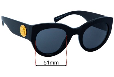 Versace MOD 4353 Replacement Lenses 51mm wide 