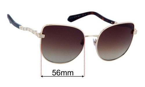 Sunglass Fix Replacement Lenses for Bvlgari 6184-B - 56mm Wide 