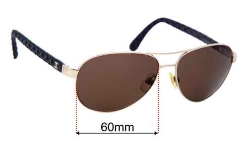 Chanel 4204-Q Replacement Sunglass Lenses 60mm 