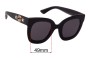 Sunglass Fix Replacement Lenses for Gucci GG0208S - 49mm Wide 