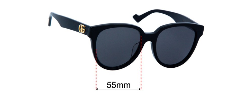 Replacement Lenses for Gucci GG0960SA - 55mm Wide