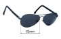 Sunglass Fix Replacement Lenses for Lacoste L163S - 62mm Wide 