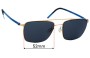 Sunglass Fix Replacement Lenses for Lindberg 9595 T415 - 52mm Wide 
